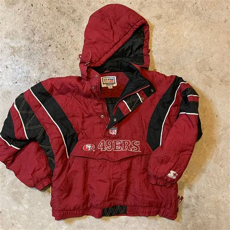 Vintage San Francisco 49ers Proline Hooded Jacket By Starter Grailed