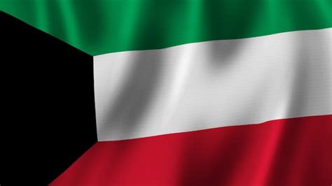 Premium Photo Kuwait Flag Waving Closeup 3d Rendering With High