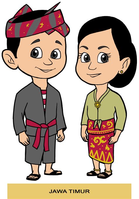 Gambar Pakaian Adat Jawa Timur Kartun Imagesee