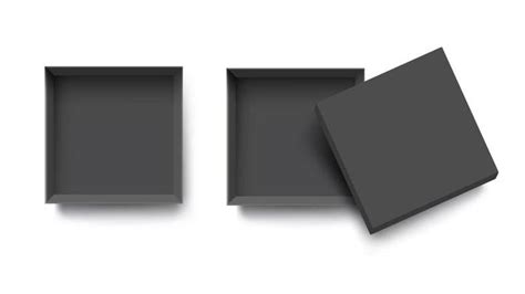 Black Box Mockup Vector Art Icons And Graphics For Free Download