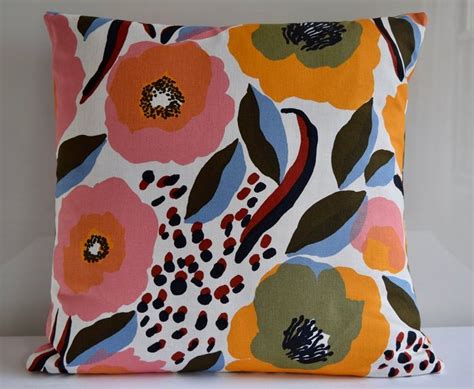 Marimekko Pillow Cover Handmade 18x18 45x45cm Etsy Pillows