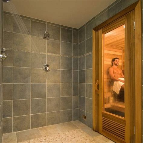 A Sauna In The Shower Perfection My House My Home Sauna Bathroom