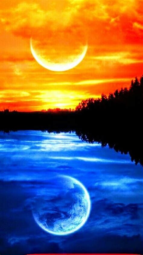 Pin By Sume On Nebulas Moon And Sun Painting Sunrise Painting Sun