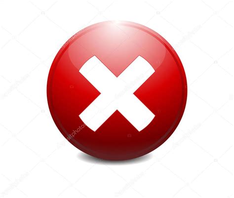 Red Cross Red X Shape Delete Remove Or Quit Close Icon — Stock