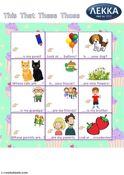 Demonstratives Interactive And Downloadable Worksheet You Can Do The English As A Second