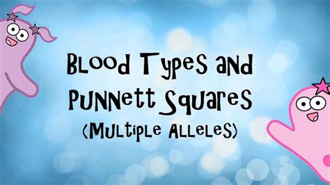 Video recap multiple alleles (blood types) amoeba sisters video recap: The Amoeba Sisters: Blood Types and Punnett Squares ...