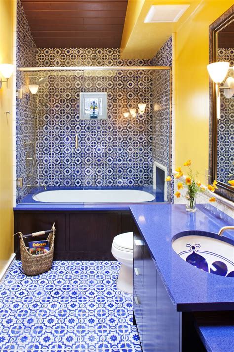 These Creative Bathrooms Prove The Power Of Blue And Green Tile