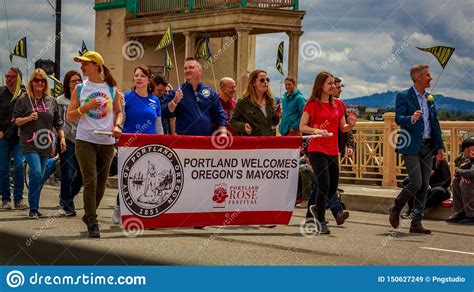 Portland Grand Floral Parade 2019 Editorial Stock Image Image Of