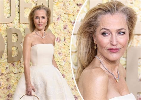 Gillian Anderson Explains Jaw Dropping Nsfw Golden Globes Dress Detail
