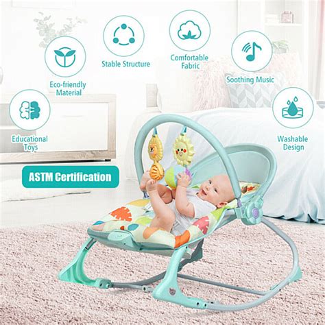 Buy Adjustable Infant Rocker Bouncer Baby Rocking Chair Toddler W
