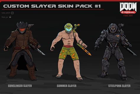 Custom Slayer Skin Pack 1 My Third Skin Fanart And Plan To Drop More