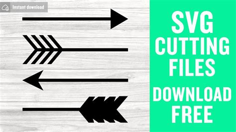 Arrow Svg Free Cut File For Cricut Youtube