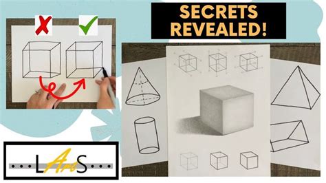 Learn To Draw 3d Shapes Step By Step Part 2 Of 3 Drawing With Shapes