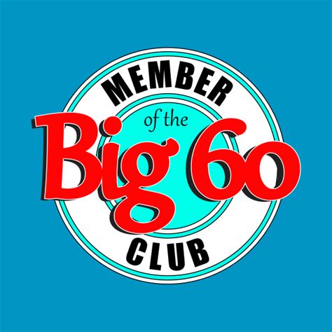 Big 60 Club 60th Birthday T Shirt Teepublic