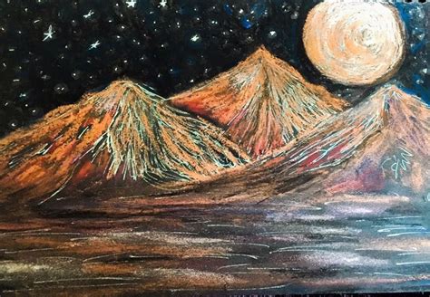Little Oil Pastel On Black Paper For Day 23 Of 356 Creative Days