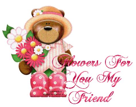 Flowers For You My Friend Friendship Friends Flowers Animated Rose