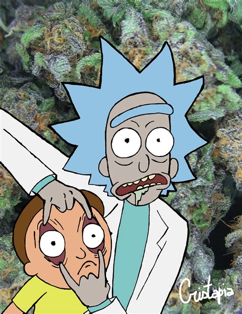 Rick And Morty Weed By Cristapia On Deviantart