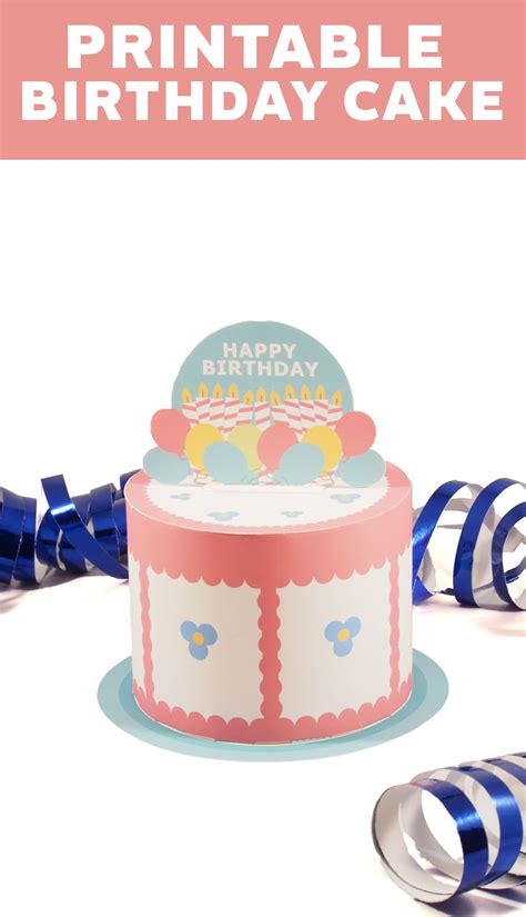 Hope this list of free box templates, tutorials, & inspiration for boxes is useful to you. Printable Happy Birthday Cake (With images) | Happy ...