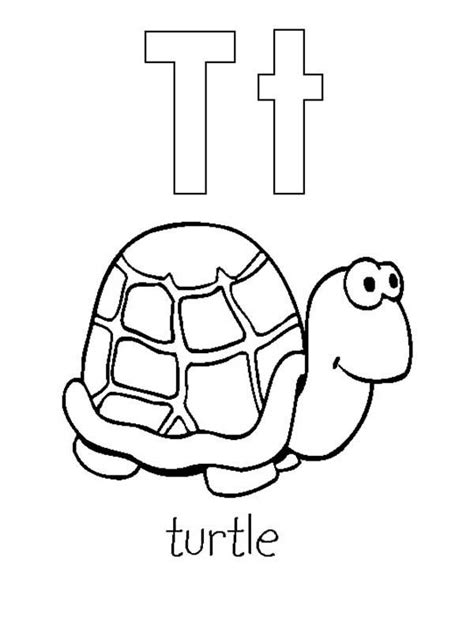 This resource is designed to go along with the tucker turtle book. Letter T Is For Turtle Coloring Page : Bulk Color in 2020 ...