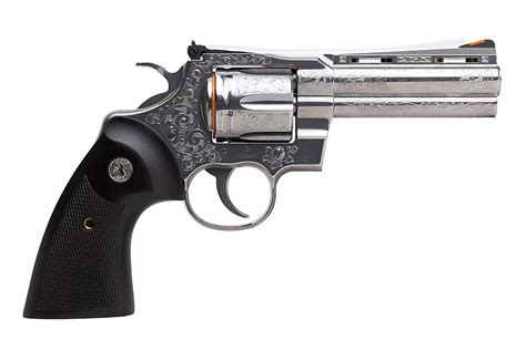 Colt Python Magnum Double Action Revolver With Inch Barrel Walnut Grips And Engraved