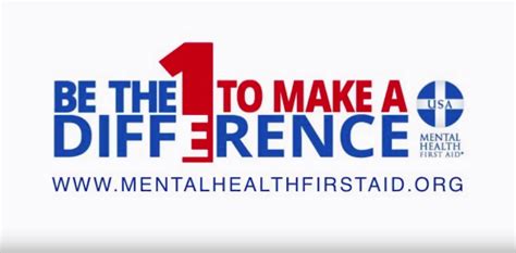 Be The Difference Mental Health First Aid