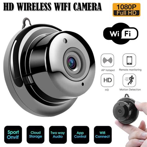 Hd 1080p Wireless Wifi Camera Cctv Ip Night Vision Inoutdoor Mini Security Qe Security Cameras