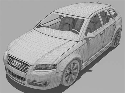 Audi A3 Sportback 3d Model 22 Max 3ds Free3d
