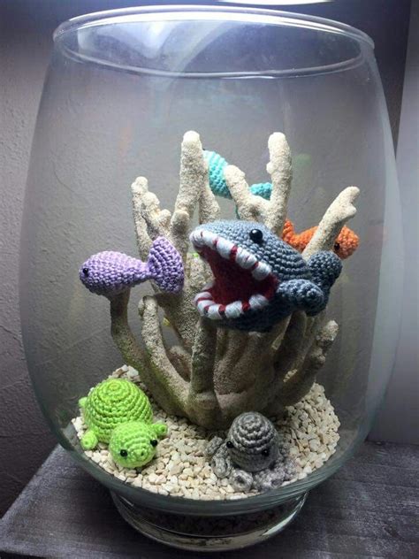 Another Example Of A Crocheted Aquarium Crochet Fish Crochet