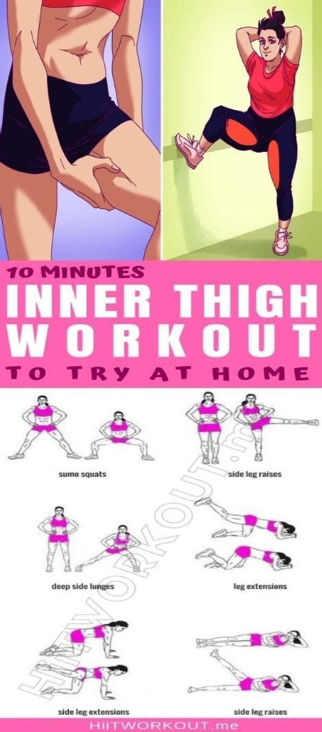 A 10 Minute Inner Thigh Workout To Try At Home Inner Thigh Workout Thigh Exercises Inner