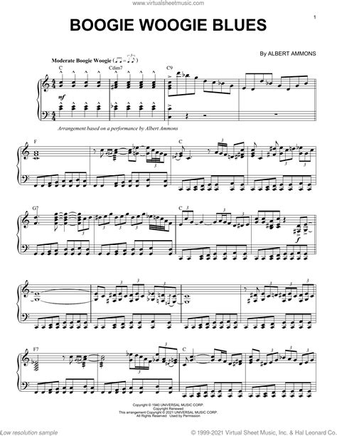 Boogie Woogie Blues Arr Brent Edstrom Sheet Music For Piano Solo