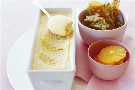 Orange Ice Cream With Pistachio Toffee Recipe Au