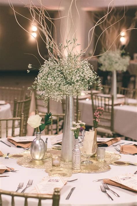 Tall centerpiece @ round table | Curly willow centerpieces, Tall centerpieces, Wedding centerpieces