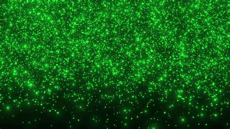 Glitter Green Particle Falling On Black Background Abstract Party