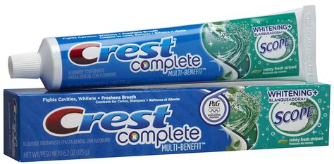 Crest Plus Scope Toothpaste Minty Fresh 62 Oz Tagsaleco