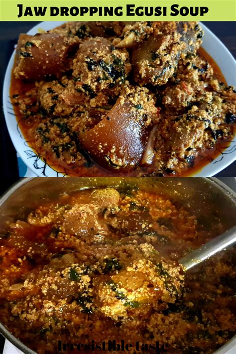 The soup is thickened with ground melon, gourd, or squash seeds. Nigerian Egusi soup | Recipe | Egusi soup recipes