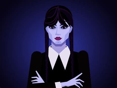 Wednesday Addams By Anaksagor On Dribbble