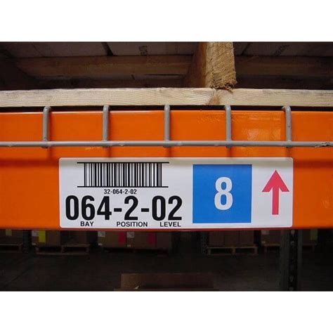 Warehouse Pallet Rack Labels All Barcode Systems