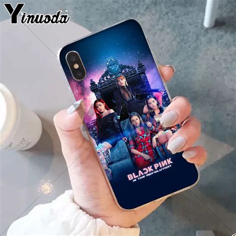Yinuoda Black Pink Blackpink K Pop Kpop Soft Silicone Tpu Phone Cover For Iphone X Xs Max 6 6s 7