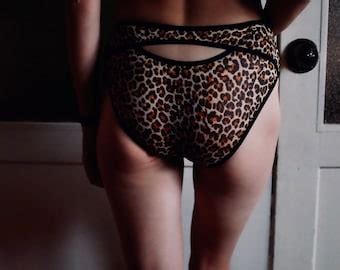 High Cut Panties In Sheer Mesh Womens Lingerie Romantic Etsy