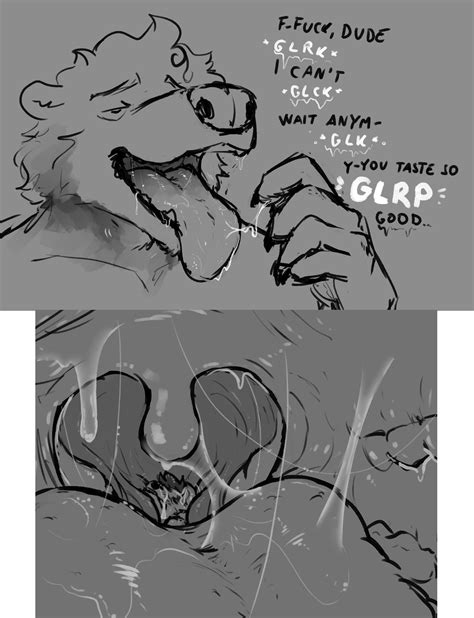 Rule 34 Anthro Comic Dialogue Furry Giant Impending Death Impending Vore Macro Micro Saliva