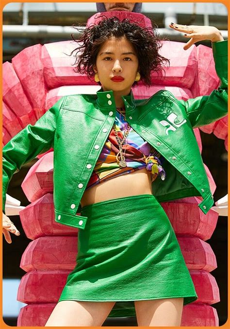 Yui Sakuma Vogue Girl Girl Of The Month Japanese Girl Red Leather