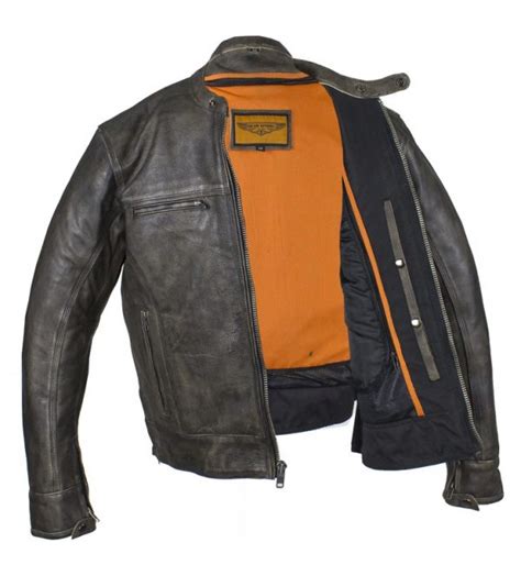Mens Brown Leather Racer Motorcycle Jacket MLSJ Leather Supreme