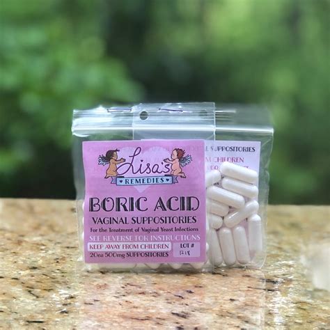 Newlife Naturals Medical Grade Boric Acid Vaginal Suppositories 600mg