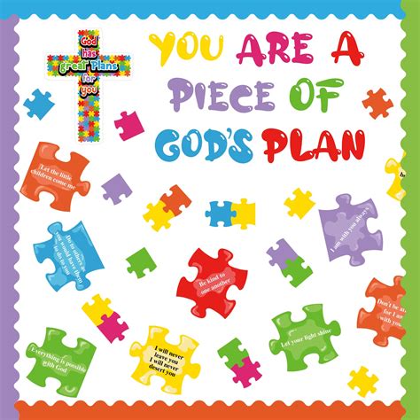 Buy 67 Pieces Christian Bulletin Board Religious Piece Of Gods Plan