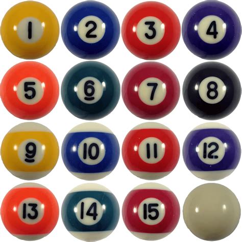 15 Inch Billiard Balls Set With Triangle Rack Tandr Sports Usa Mini Pool