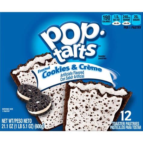 kellogg s pop tarts frosted cookies and creme toaster pastries 12ct hy vee aisles online grocery