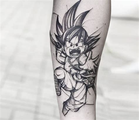 Son Goku Tattoo By Jakub Kowalski Art Post 27581 Dragon Ball Tattoo