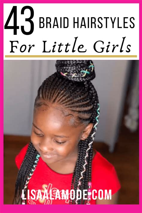 Going for a natural straight look but don't want to damage your hair? 43 Braid Hairstyles For Little Girls With Natural Hair