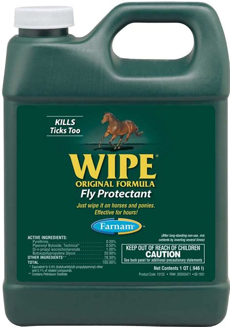 Wipe Fly Protectant Fly Spray Farnam Fly Sprays Repellents Fly