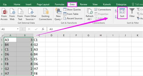 How To Quickly Sort Rows To Match Another Column In Excel